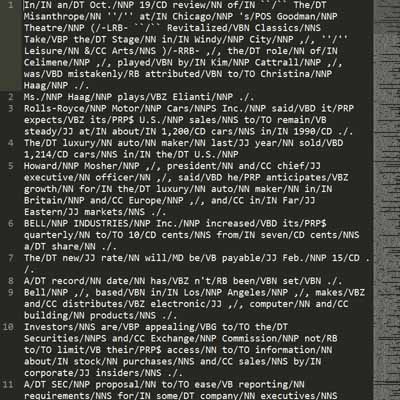 Stochastic POS-Tagger